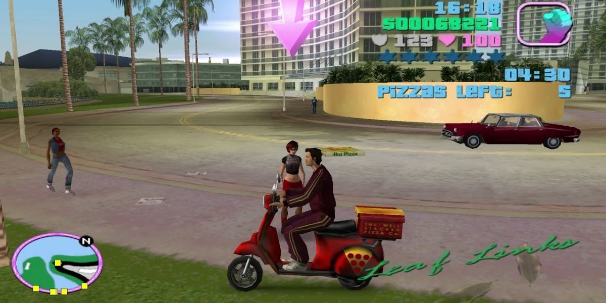 gta vice city pizza boy scooter