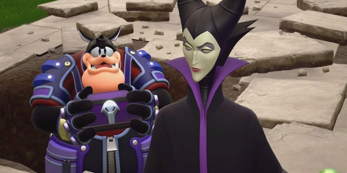 Pete and Maleficent in Kingdom Hearts 3.