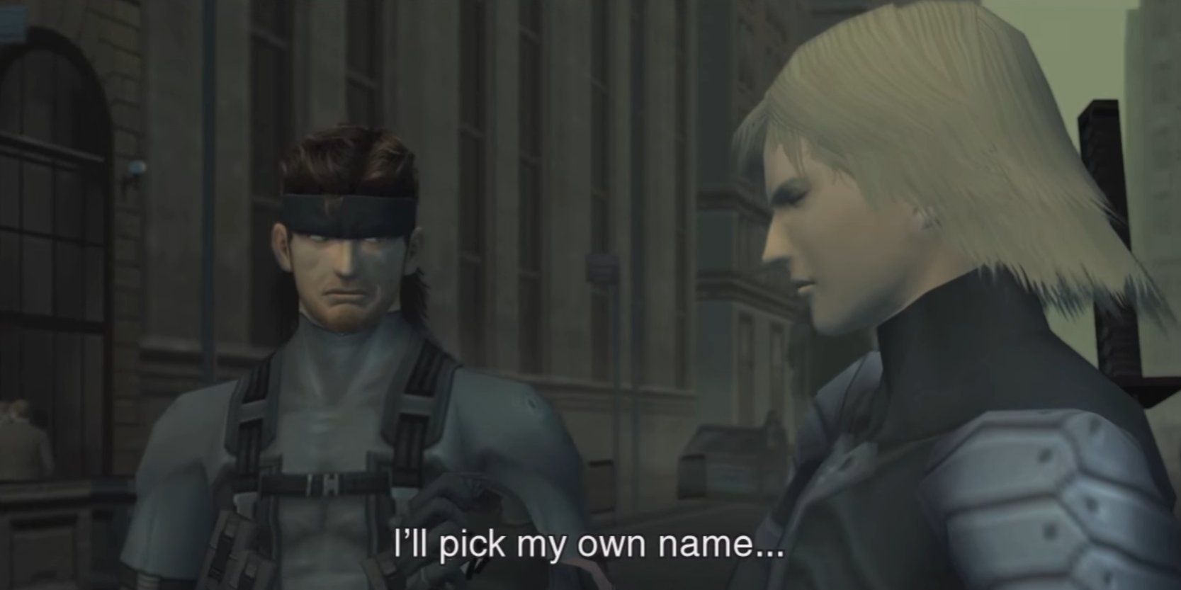 metal gear solid 2 solid snake and raiden