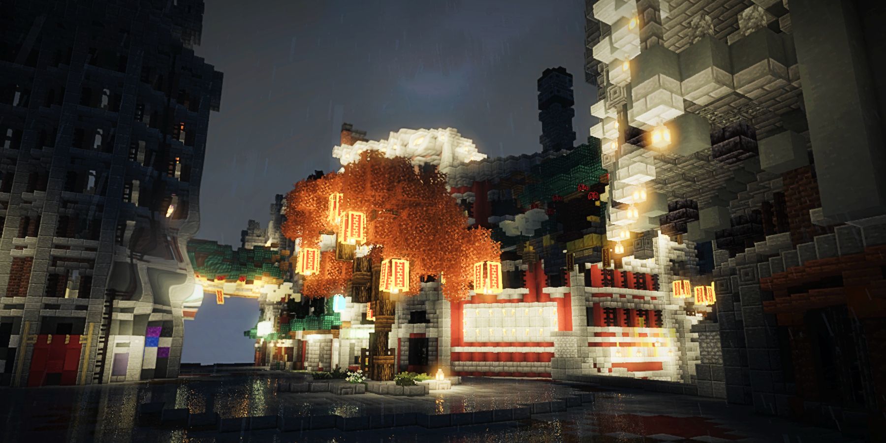 minecraft-gotham-chinatown-garden