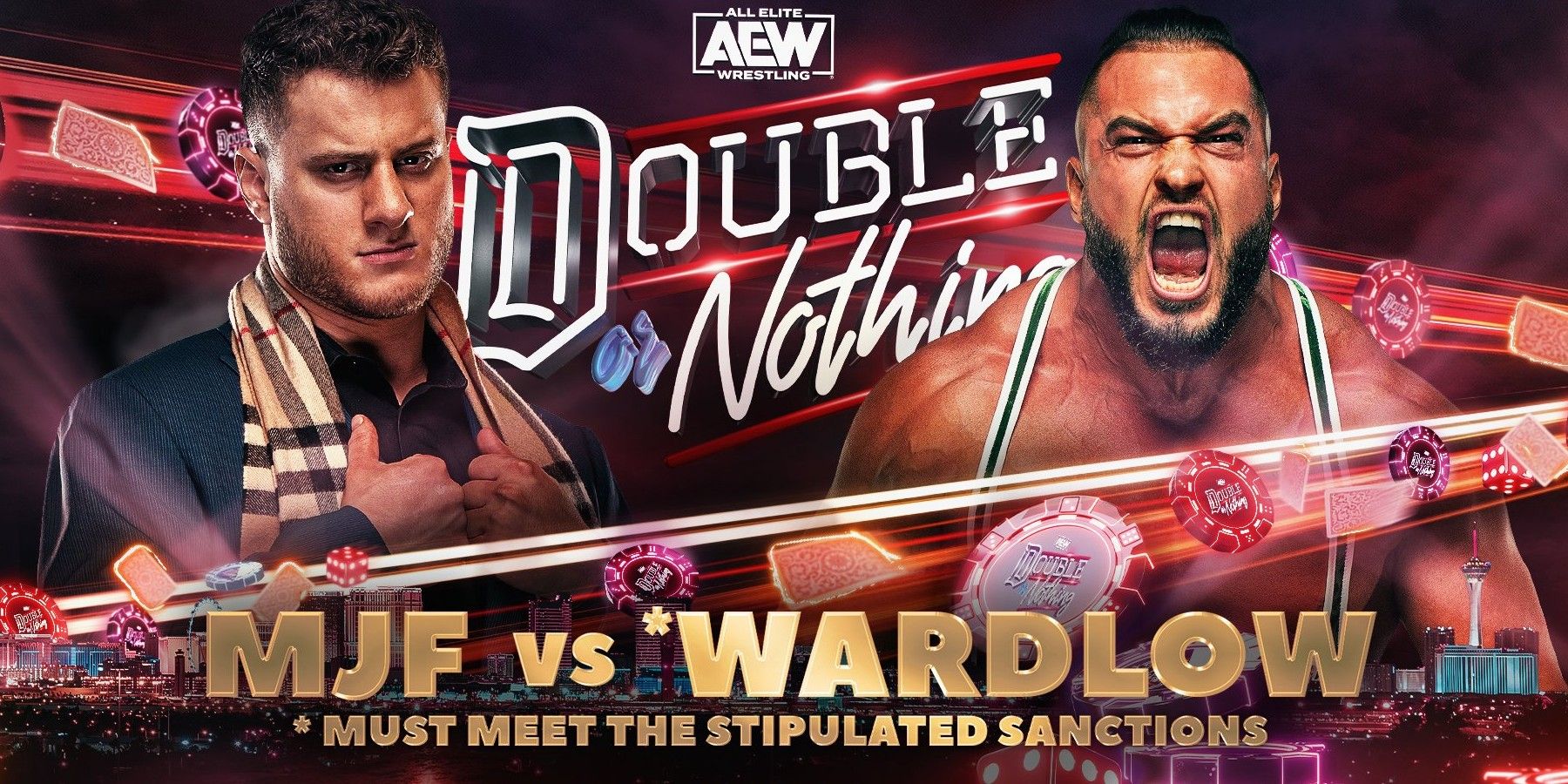 MJF and Wardlow AEW Double or Nothing graphic 