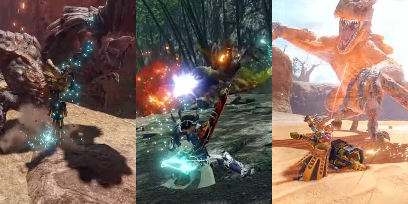 barroth lance bishaten light bowgun tigrex hunting horn
