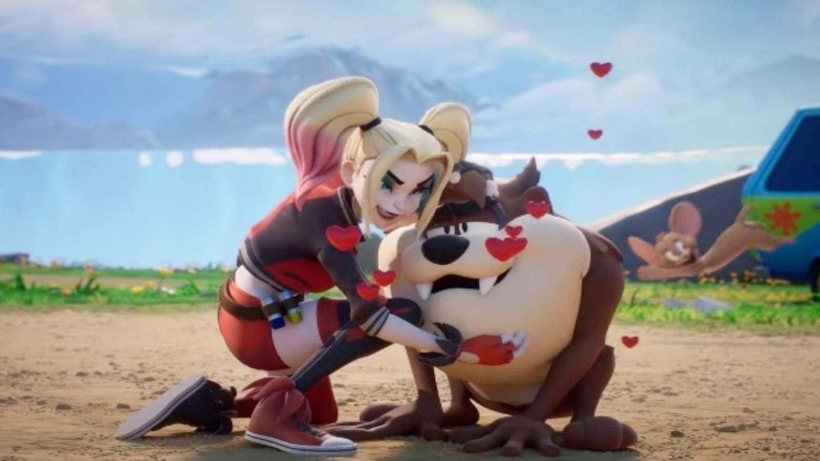 multiversus taz harley quinn