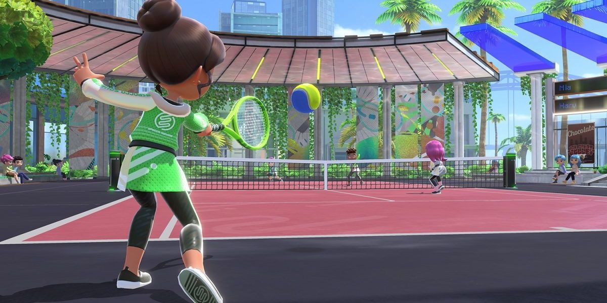 fore smash racket on the nintendo switch sports tennis