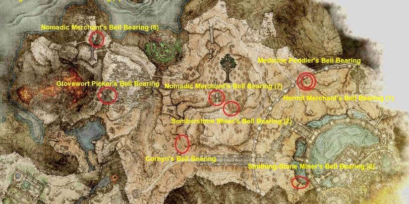 Altus Plateau Bell Bearing Location Map 