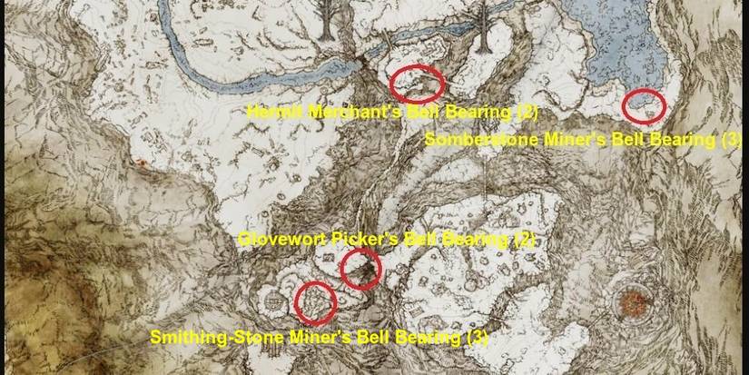 Mountaintop Of Giants Bell Bearing Location Map