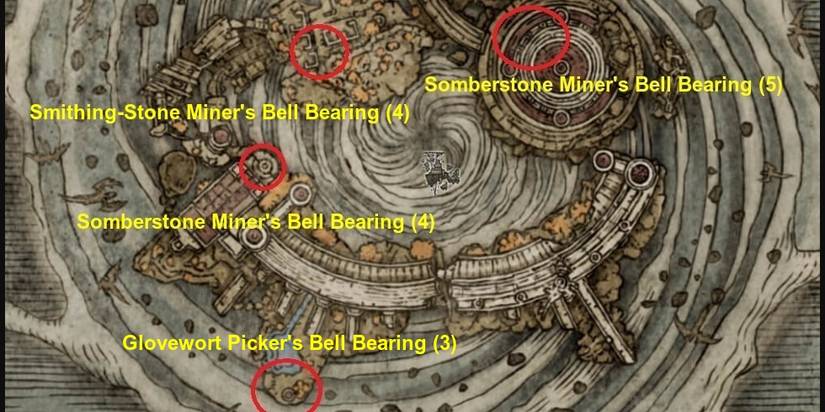 Farum Azula Bell Bearing Location Map