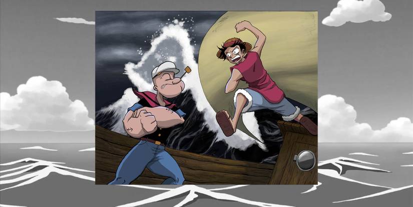 one piece luffy vs popeye