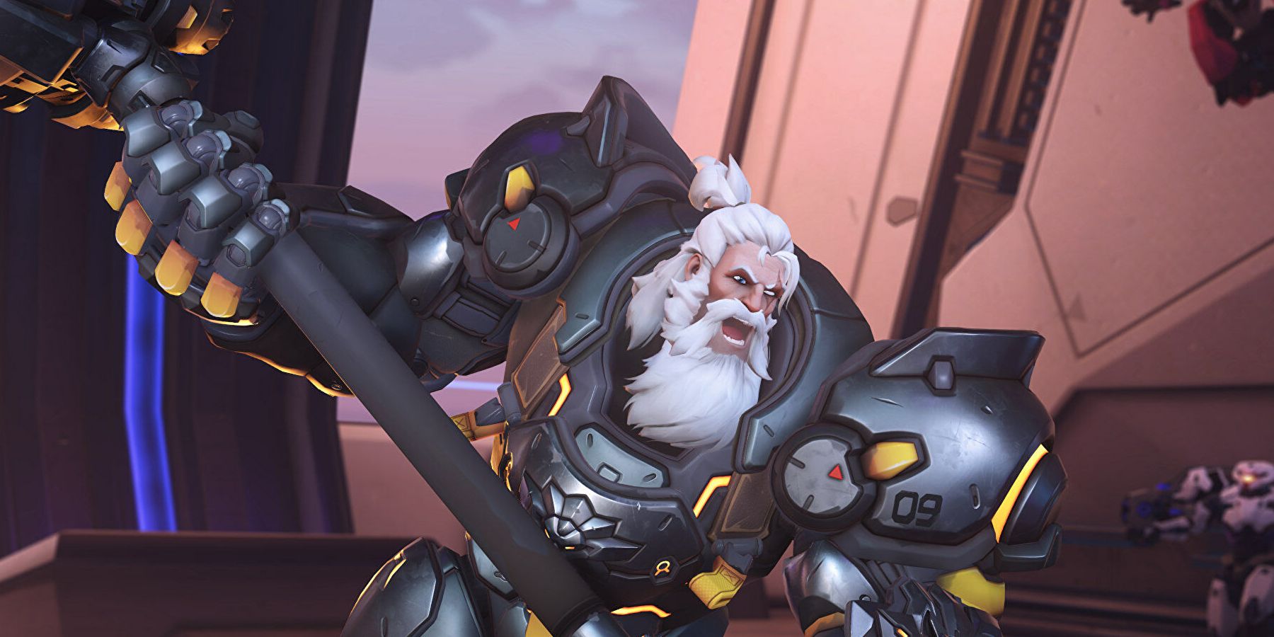 overwatch 2 reinhardt battle cry while holding axe