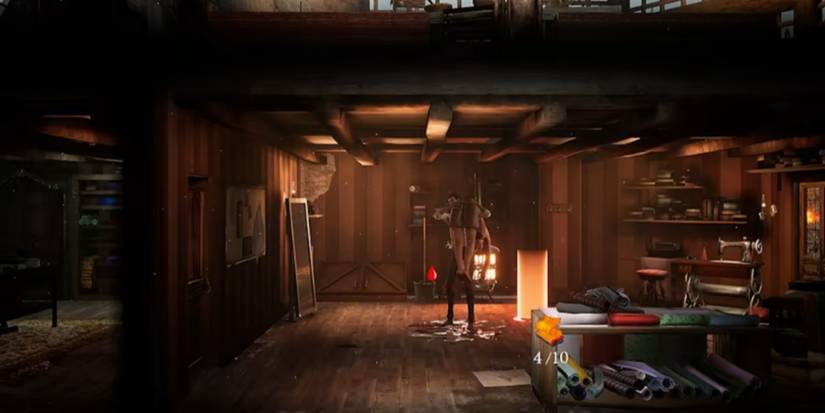 percival getting ready to throw a client down the chute in ravenous devils