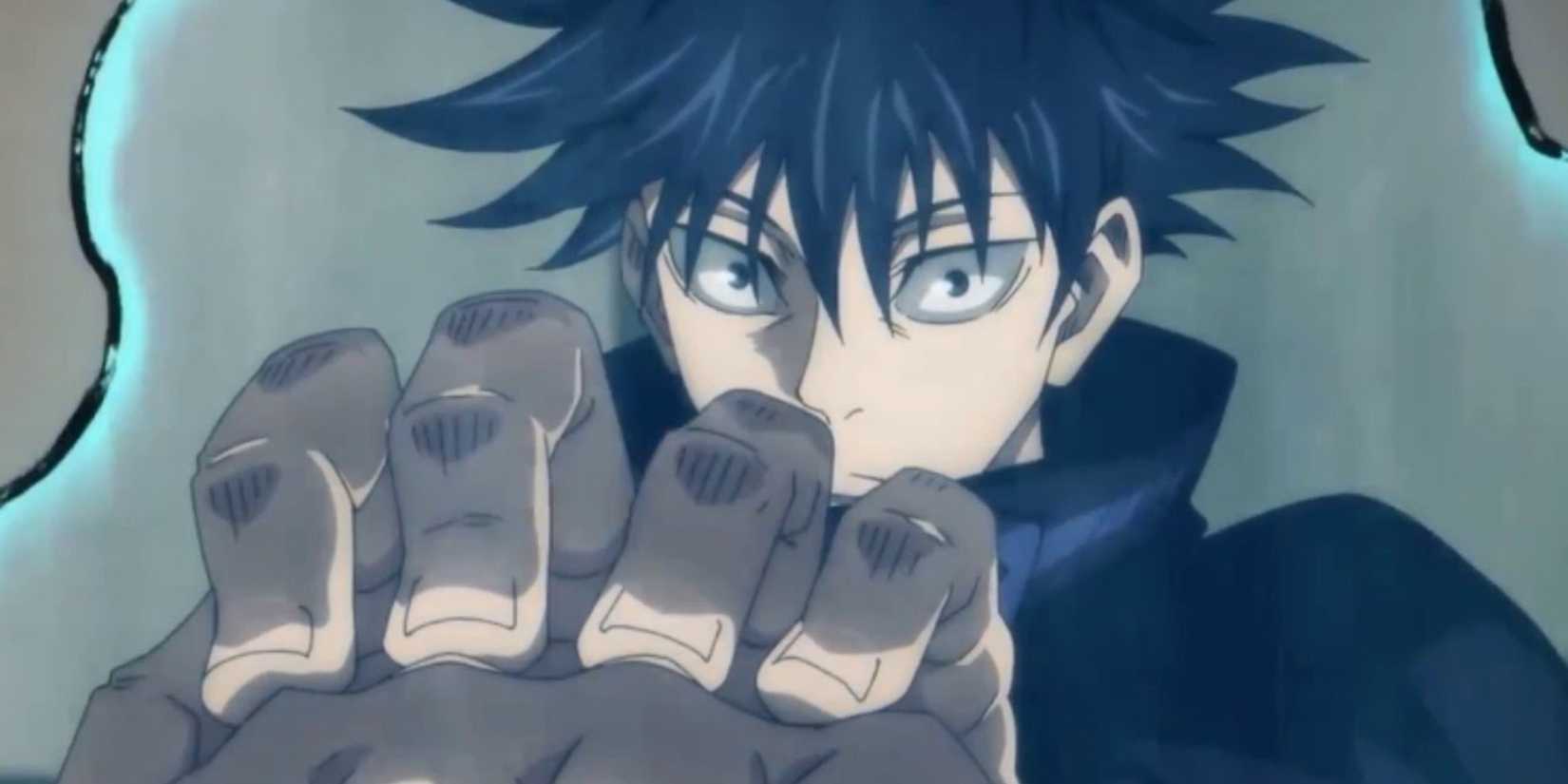 megumi coated in cursed energy