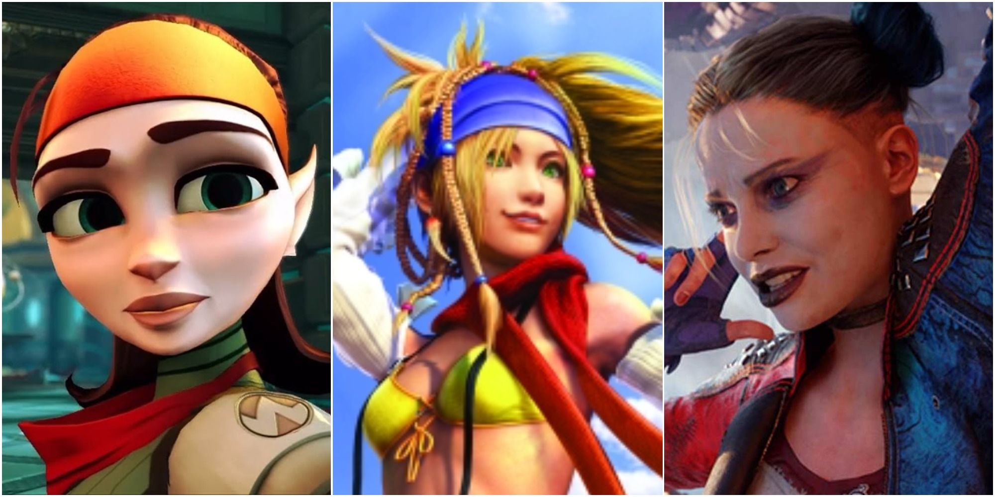 talywn, rikku, harley quinn