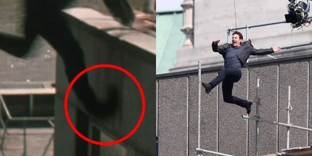 Mission Impossible Fallout Leg Break Tom Cruise in action