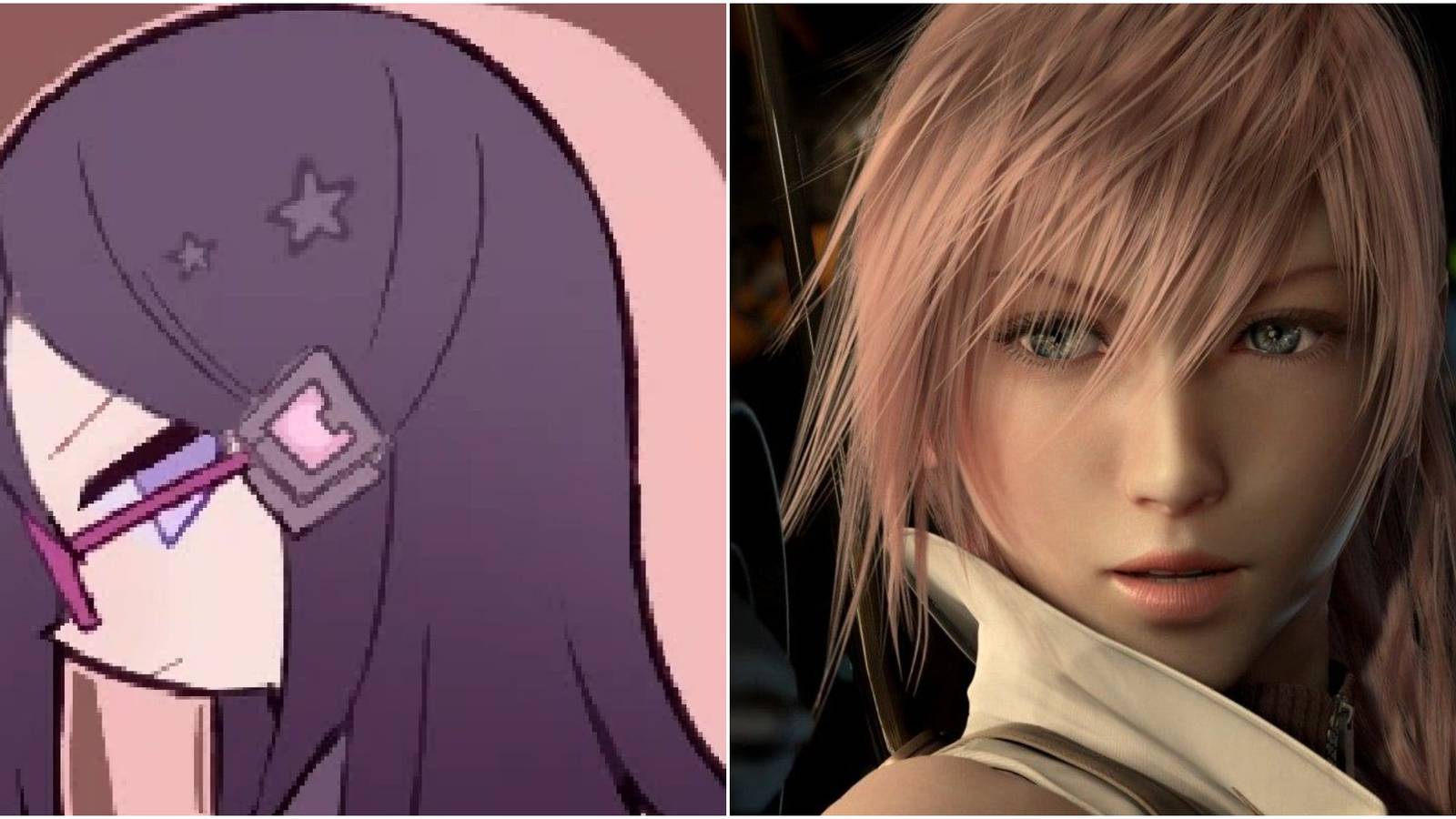 Kaori Asahina (left) and Lightning (right)