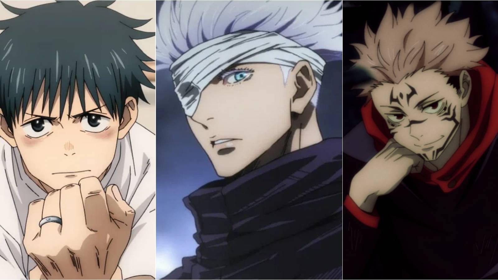 yuta, gojo, and sukuna