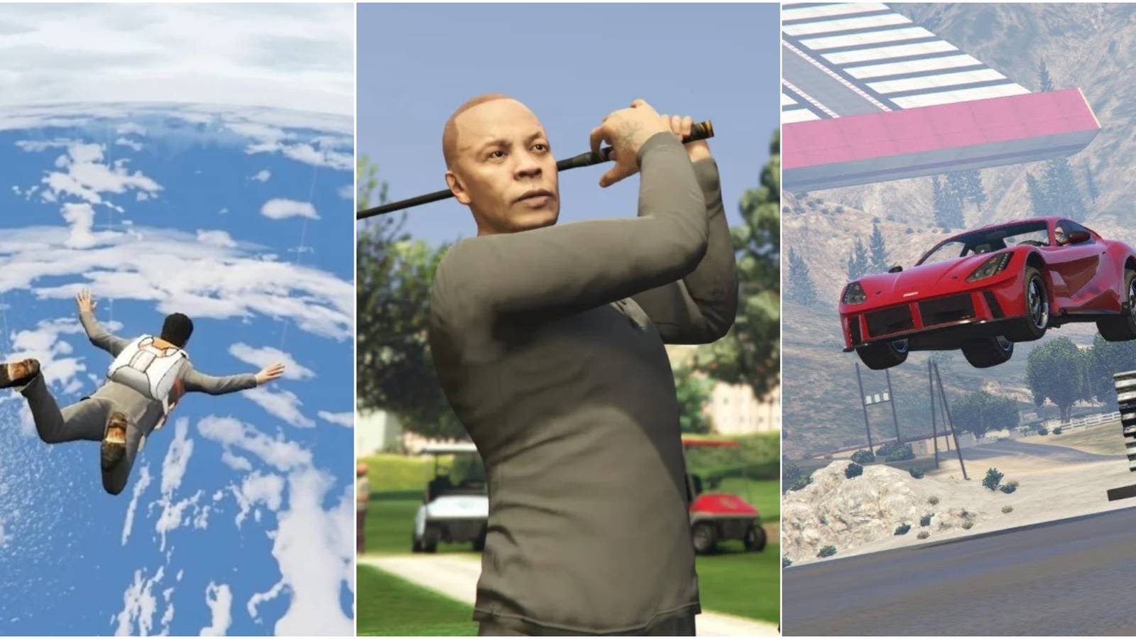 gta 6 side activities skydiving dr dre golf stunt race