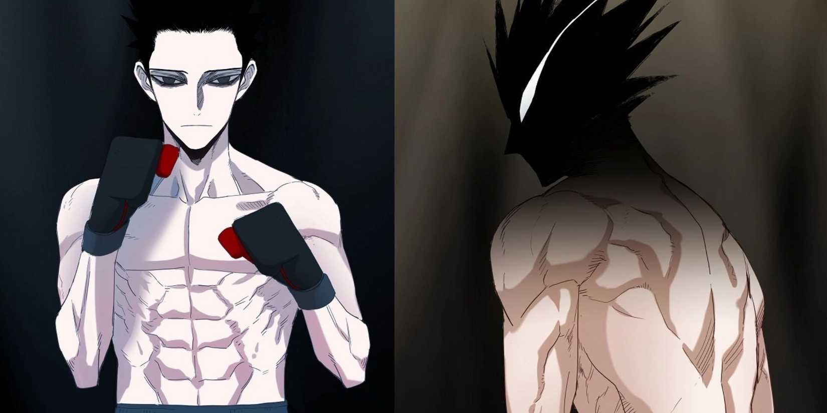 the boxer manhwa yu in a boxing stance