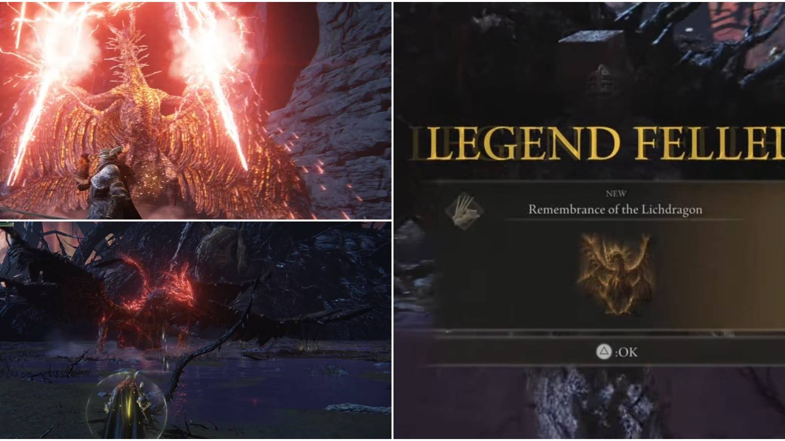 Lichdragon Fortissax In Multiple Combat Positions, His Defeat Rewards