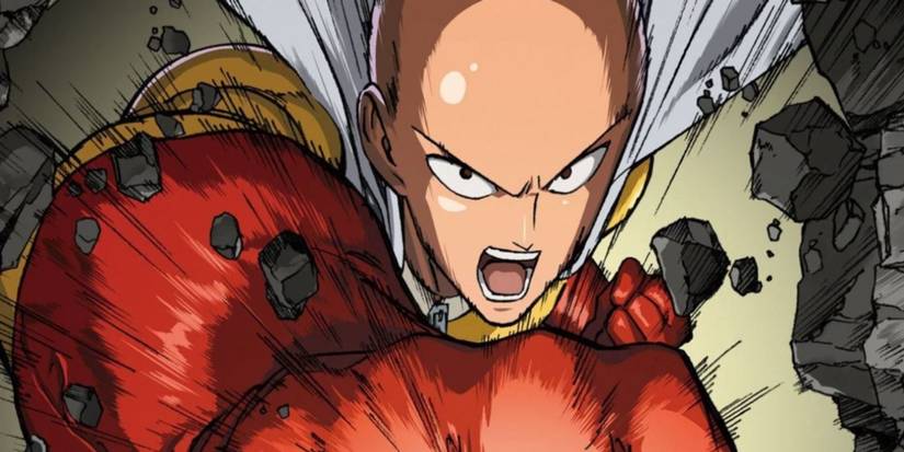 saitama throwing a punch