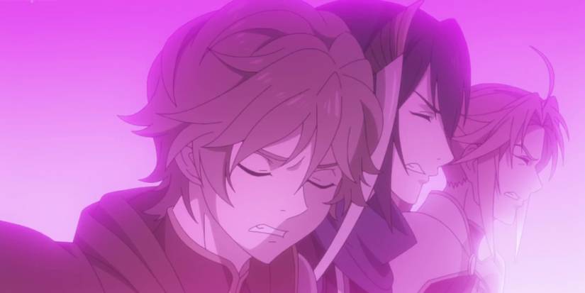 itsuki, ren, and motoyasu in pain