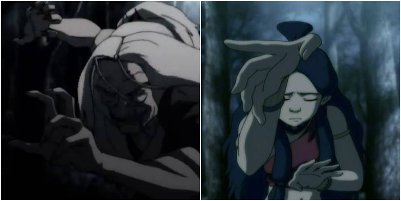 Katara Fighting Hama The Bloodbender in Avatar: The Last Airbender