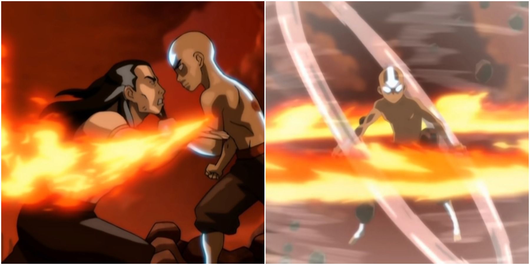 Aang In The Avatar State vs Firelord Ozai in Avatar: The Last Airbender