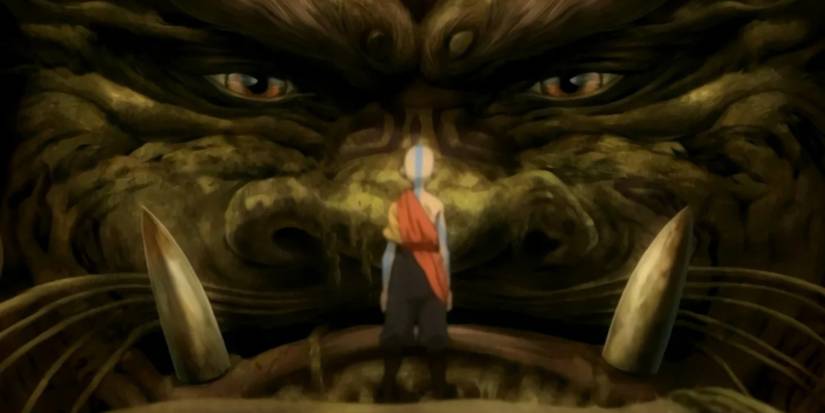 Avatar The Last Airbender aang and the lion turtle