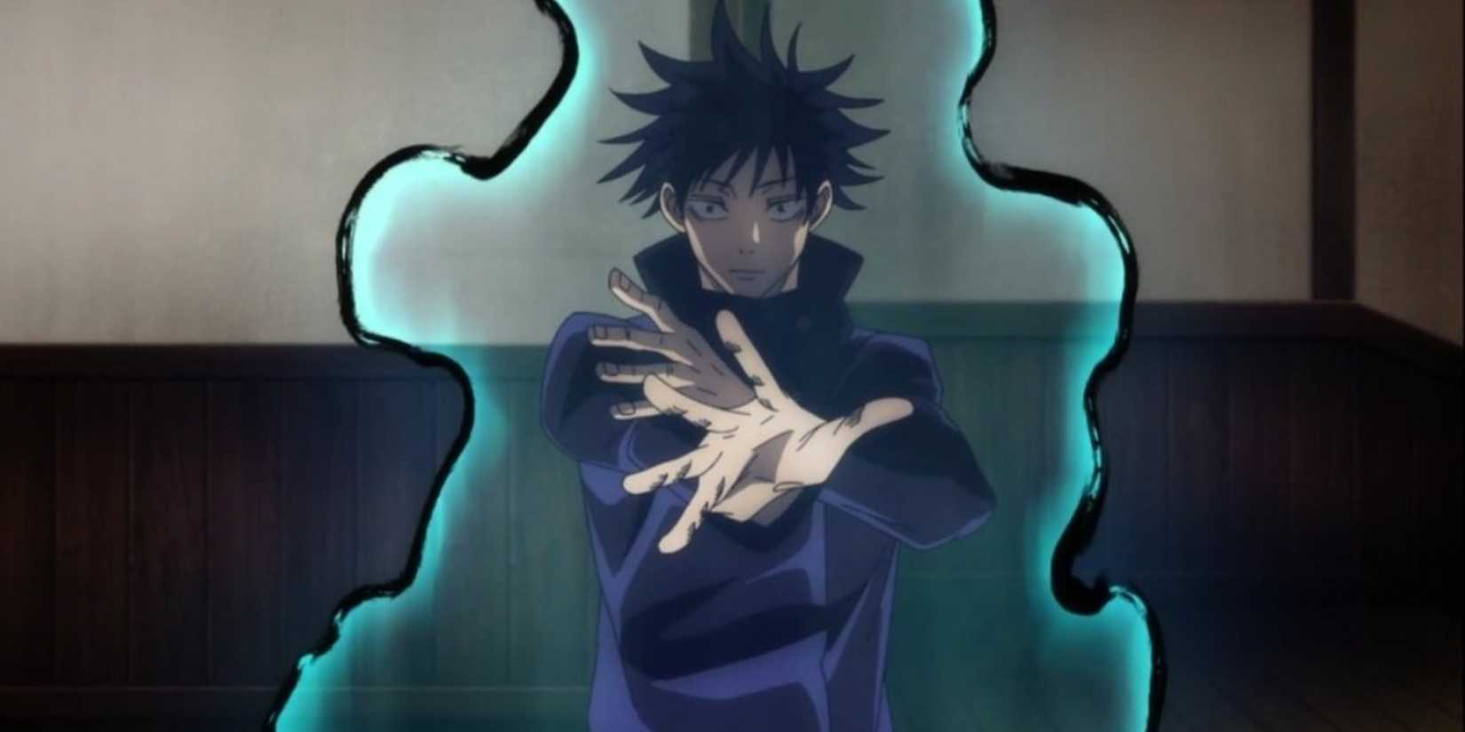 megumi covered in cursed energy