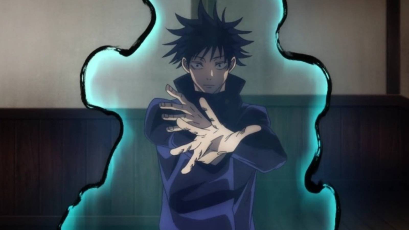 megumi covered in cursed energy