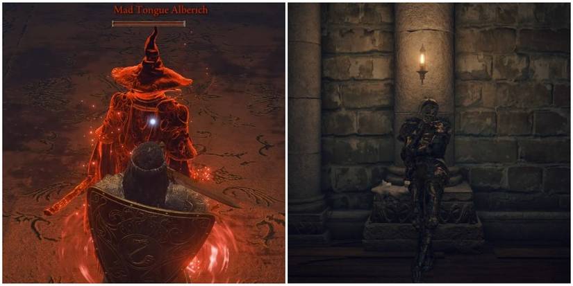 Split image of Mad Tongue and Ensha.