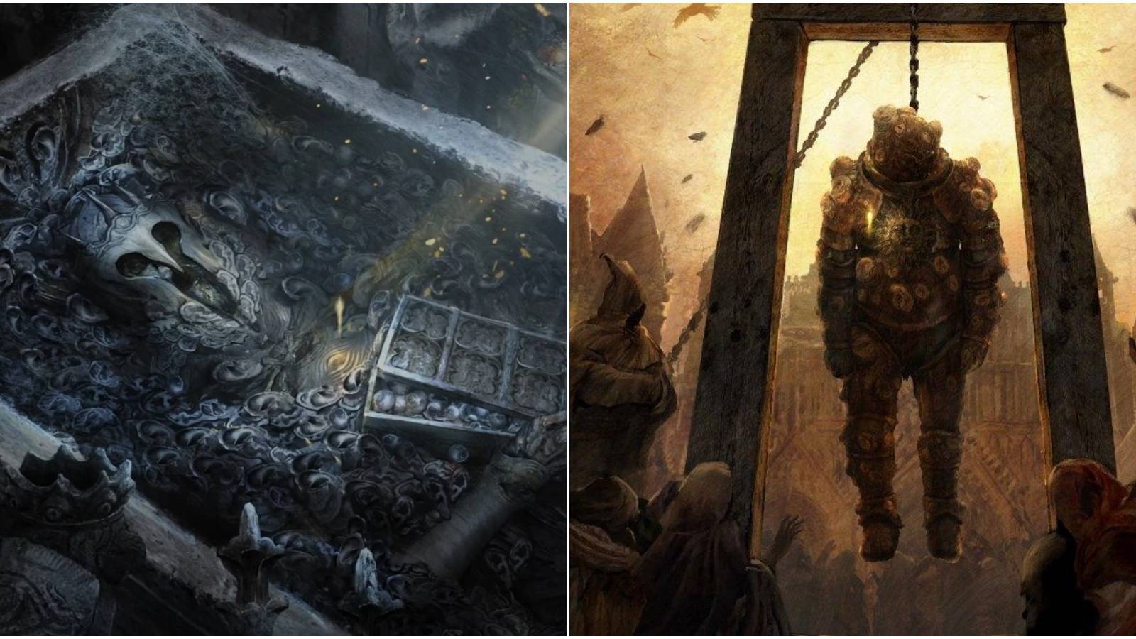 Split image of Gideon and Dung Eater.