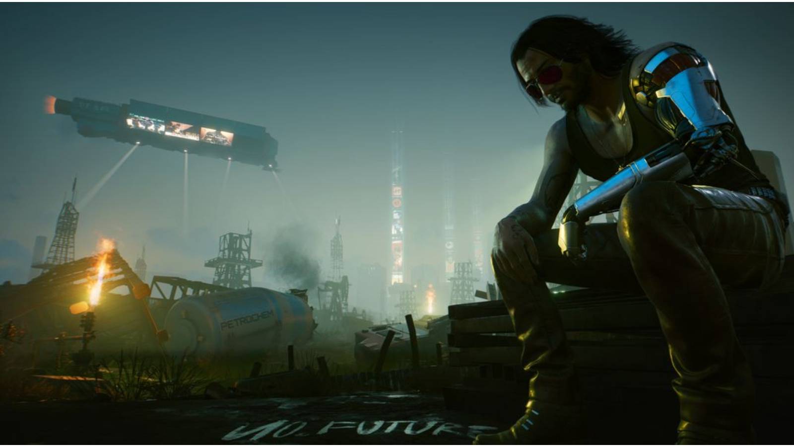 Johnny Silverhand by Night City.