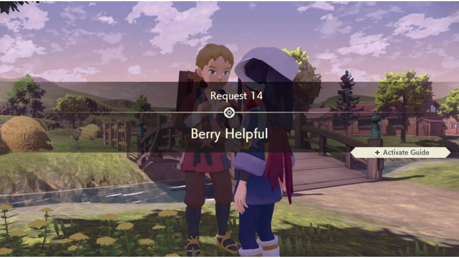 Berry Helpful quest start screen.