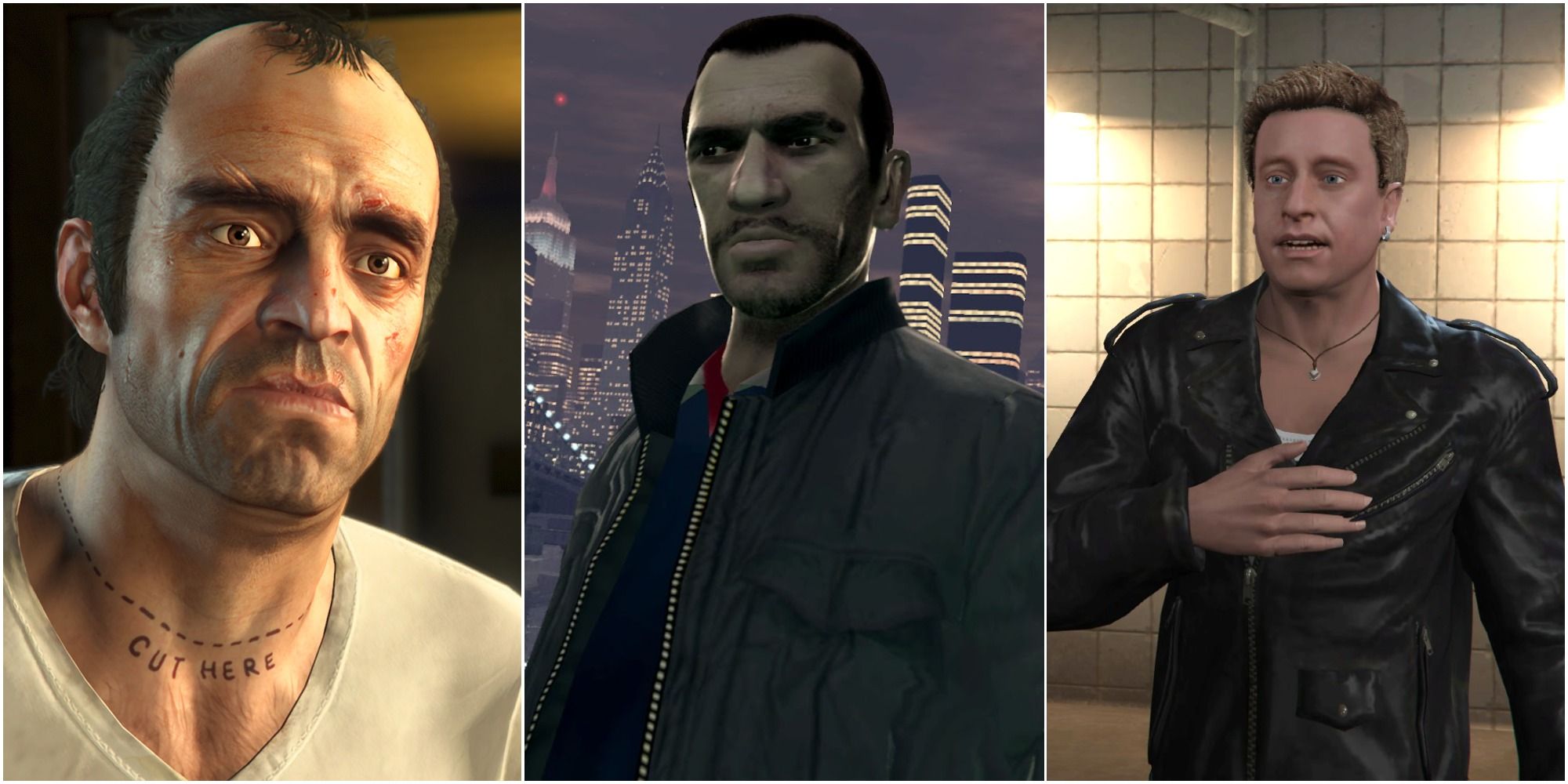 Trevor, Niko, and Lazlow from Grand Theft Auto