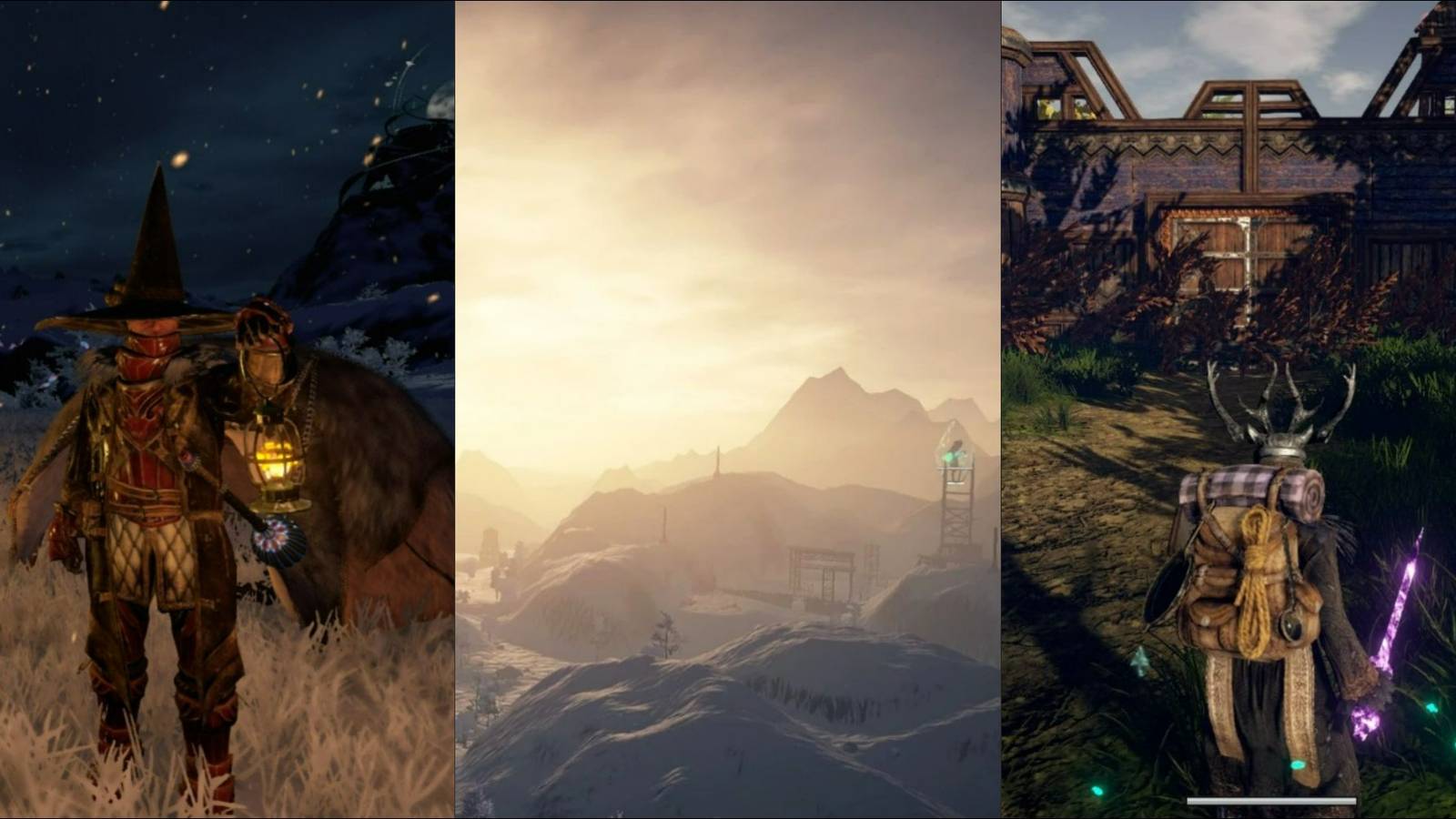 The land and character from Outward