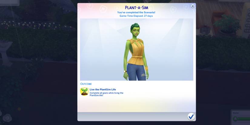 plant a sim scenario the sims 4