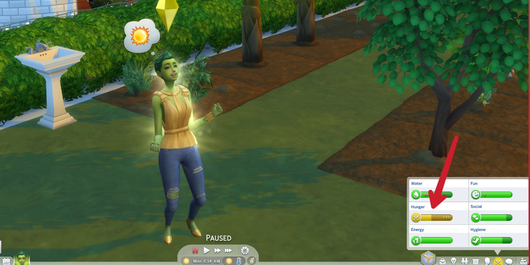 plantsim photosynthesizing in the sims 4