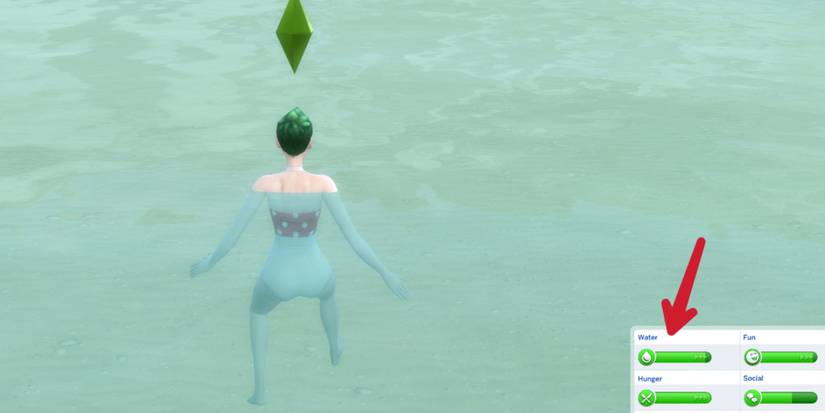 plantsim swimming in the sims 4
