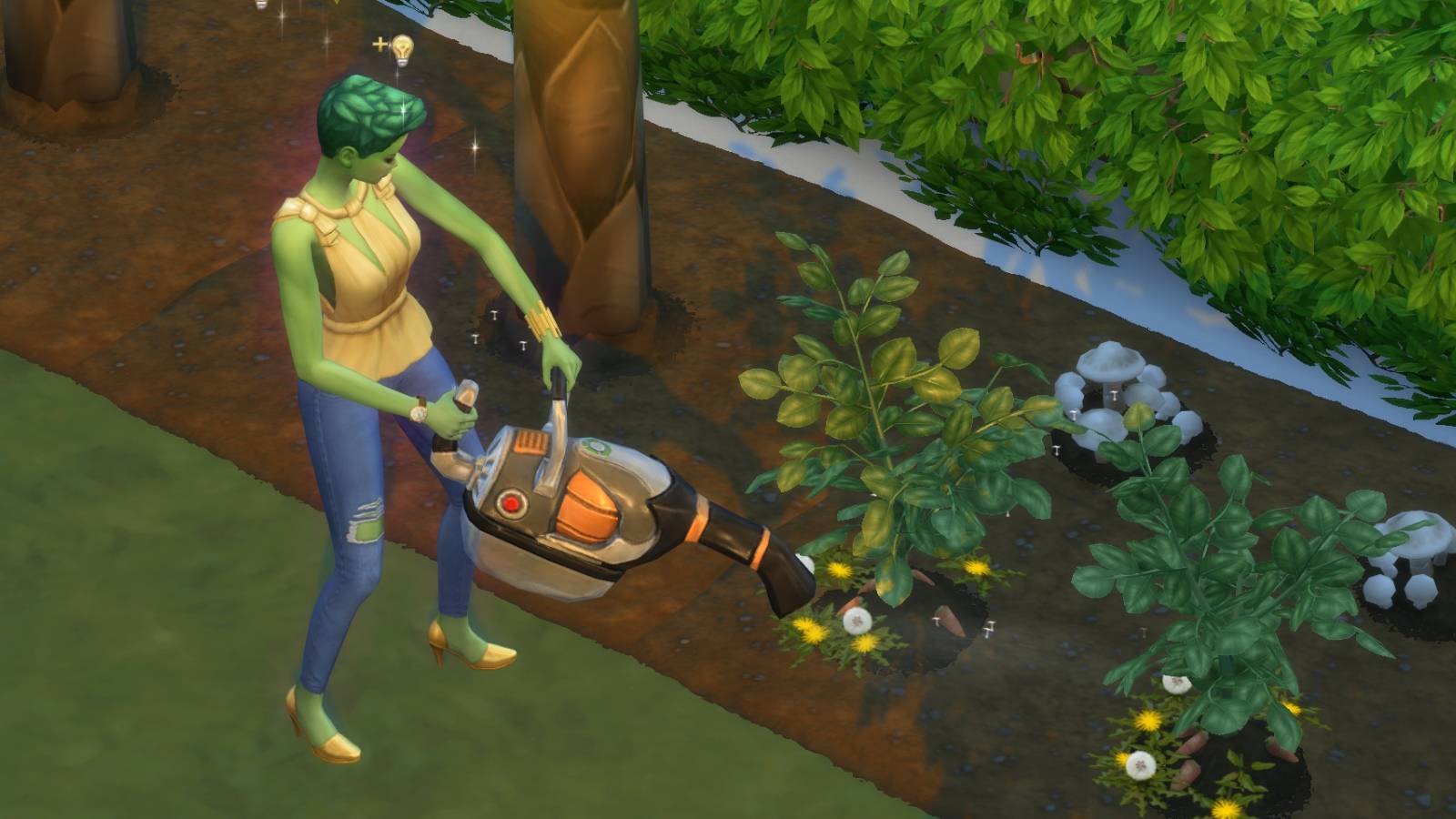 plantsim weeding plants in the sims 4
