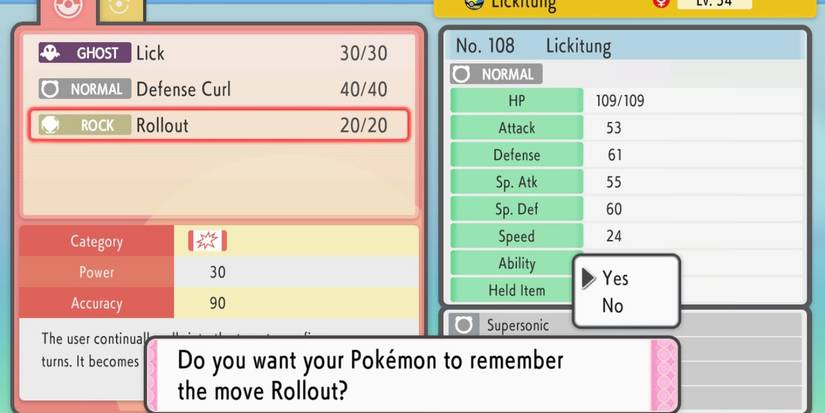pokemon brilliant diamond shining pearl move reminder