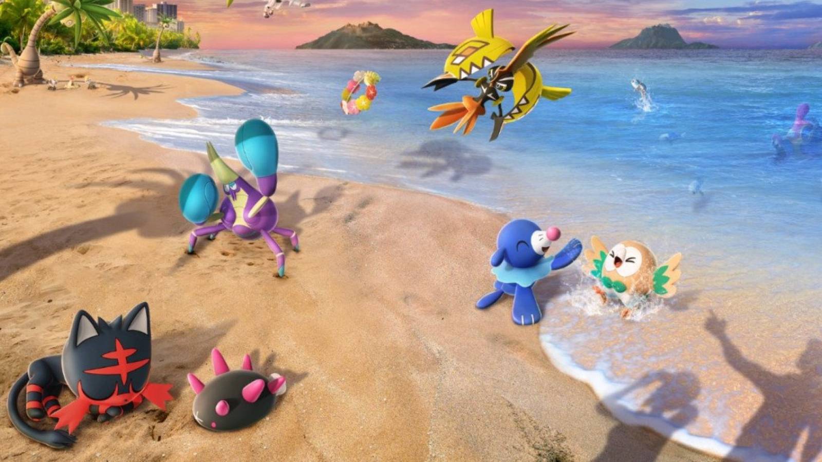 Pokemon GO Season of Alola Beach