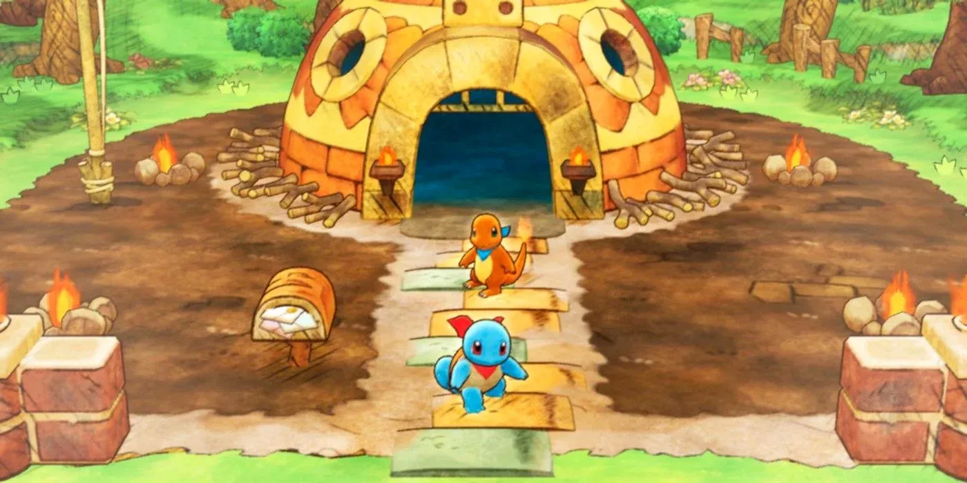 Base camp in Pokemon Mystery Dungeon.