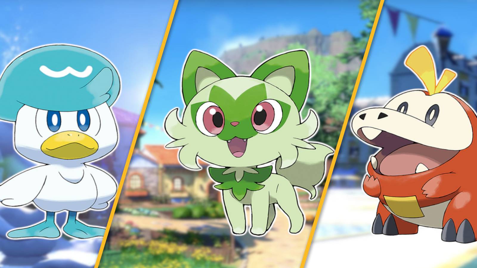 pokemon scarlet and violet starters quaxly sprigatito fuecoco