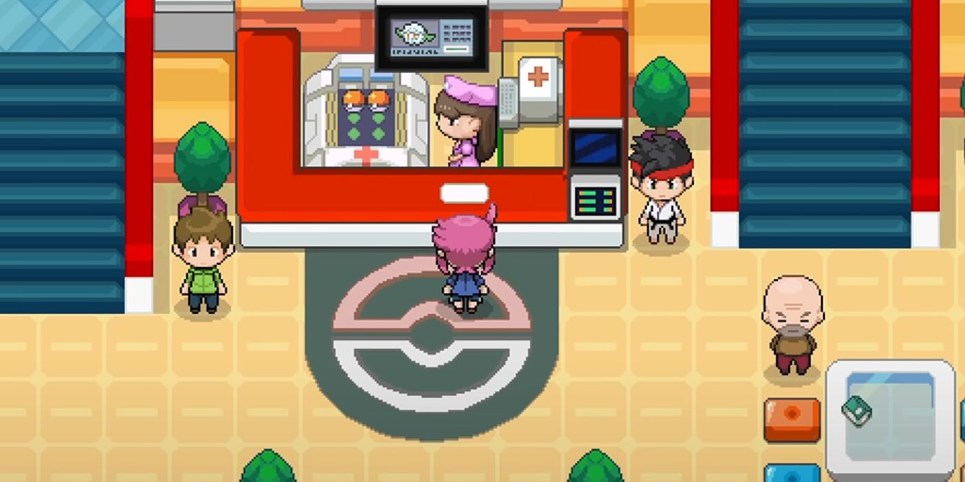 A Pokemon Center in Pokemon Xenoverse
