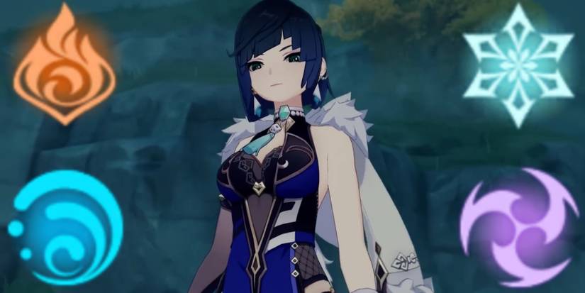 putting 4 different elements in yelan genshin impact's party