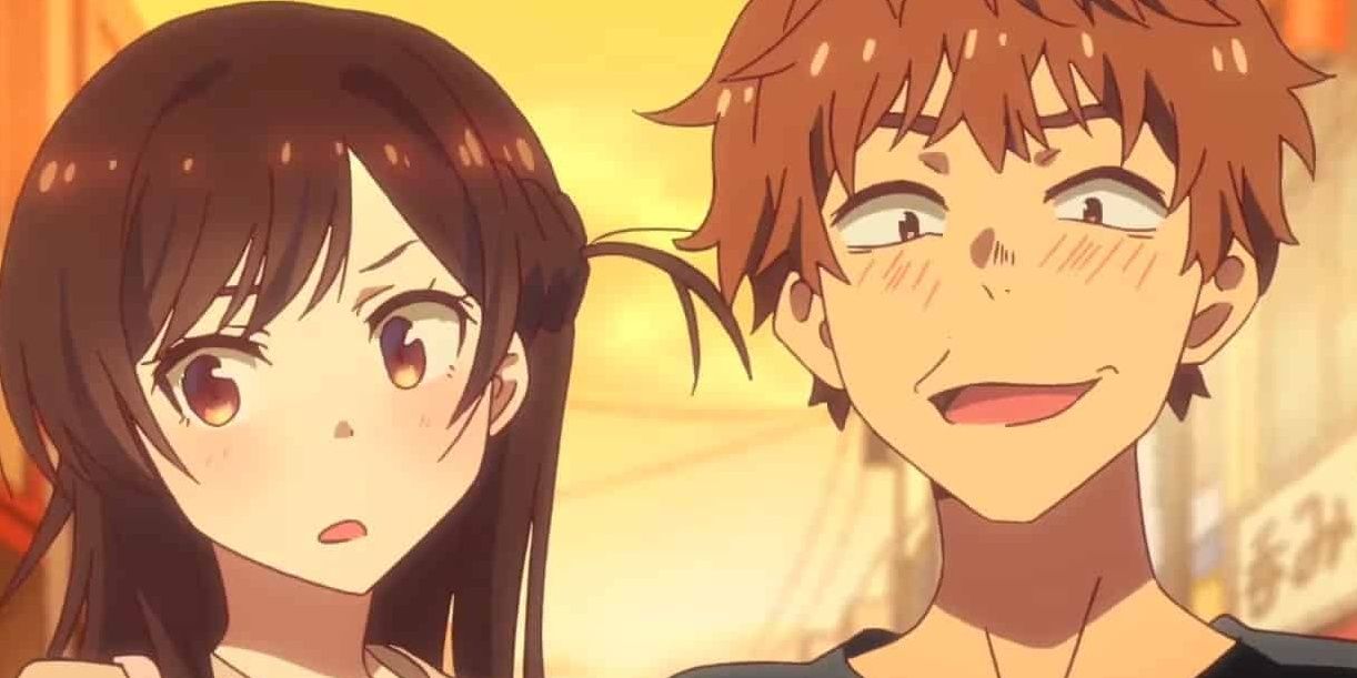 chizuru and kazuya from the anime rent a girlfriend
