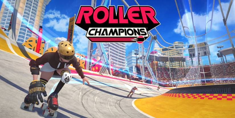 roller champions skater moving around the stage