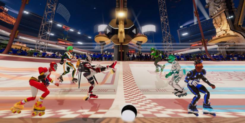 roller champions skaters lining up for a big match