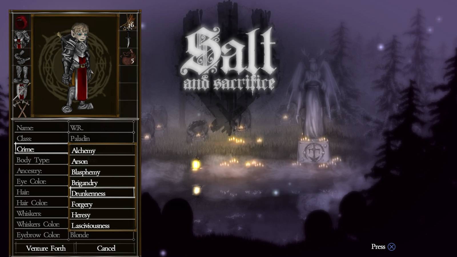 salt and sacrifice crime