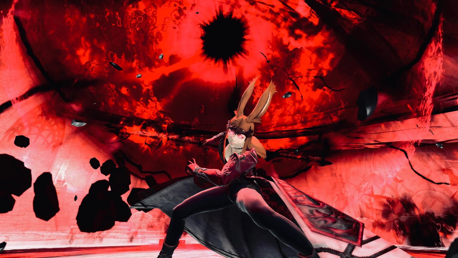 final fantasy 14 scarlet witch reaper viera glamour outfit